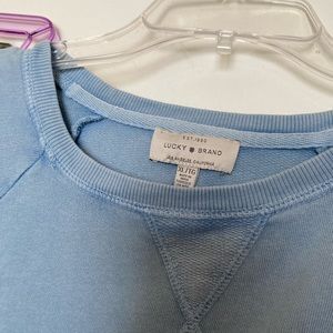Lucky Brand Classic Light Blue Crewneck Sweatshirt